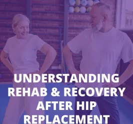 Two adults stretching out their hips