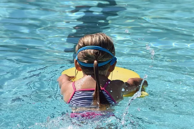 Girl swimming